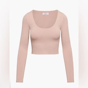 Babaton Contour scoop neck long sleeve